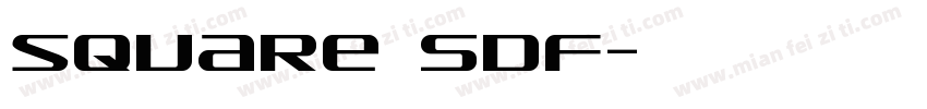 square SDF字体转换